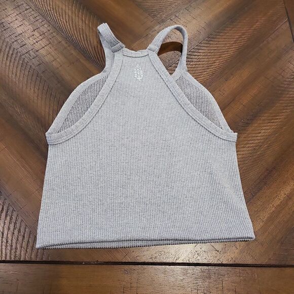 Free People Happiness Runs Heather Grey Tank XS/S - Picture 6 of 7